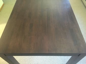 Modern dark wood dining/kitchen table 1