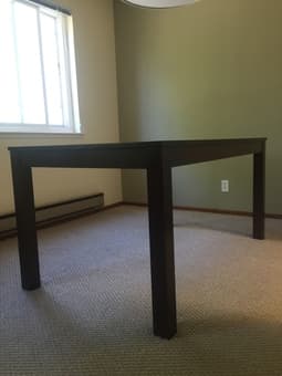 Modern dark wood dining/kitchen table 3