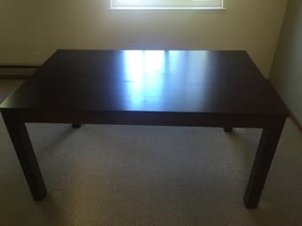 Modern dark wood dining/kitchen table 3