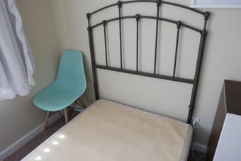 Like Full Twin bed frame, box and headboard - $120 1