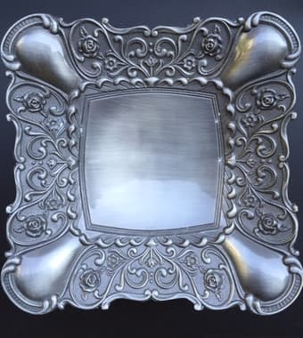 Beuatiful sweet dish (metal)- 8$ 2