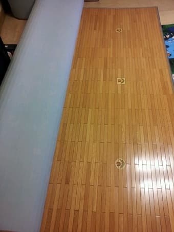 Wood floor mat 1