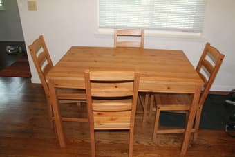 Ikea Table and Chairs - $120 1