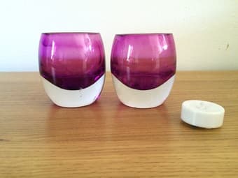 Really cute glass candle holders!!! 1