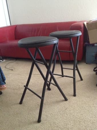 Foldable bar stools (two for $10) 2
