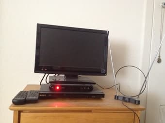 15" TV, DVD player, antenna combo for $50 1