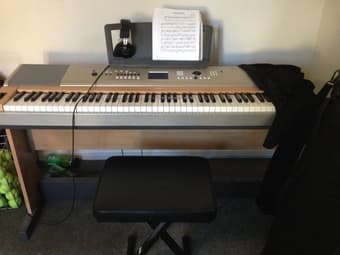 Yamaha Grand Keyboard (YPG-535) + Pedal/Cover/Earphones/Seat ($480) 1
