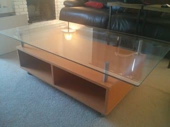Ikea Coffee table (glass top) for $70 OBO 2