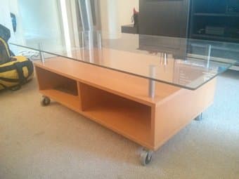 Ikea Coffee table (glass top) for $70 OBO 3