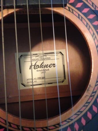 Hohner HW220 full sized student guitar for $80 3