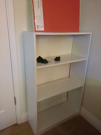 Bookshelf with poster board for back - $5 1