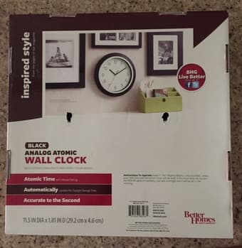 Analog Atomic Wall Clock - 9$ 2