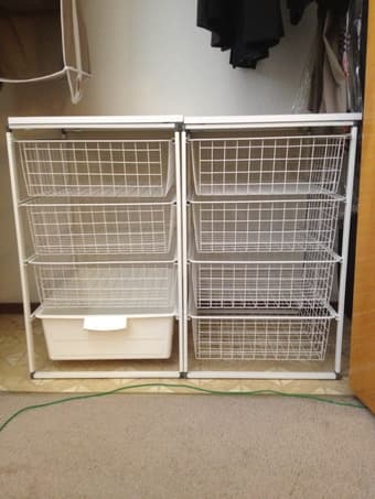 IKEA Frame with Baskets and Top Shelf $15 1