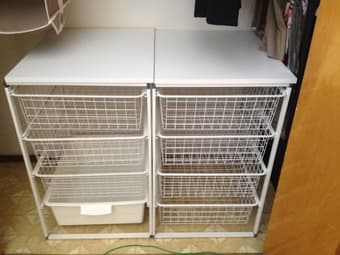 IKEA Frame with Baskets and Top Shelf $15 2