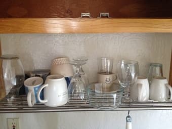 17 assorted mugs/glasses for $15 (or $1/each) 1