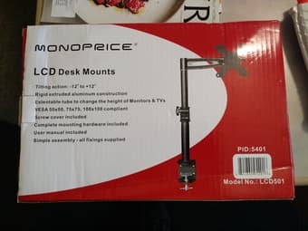 Monoprice VESA Monitor Mounting Arm - $15 1