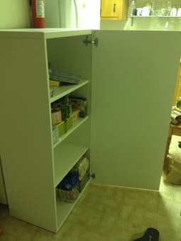 Ikea besta vara white four shelf pantry $20 3