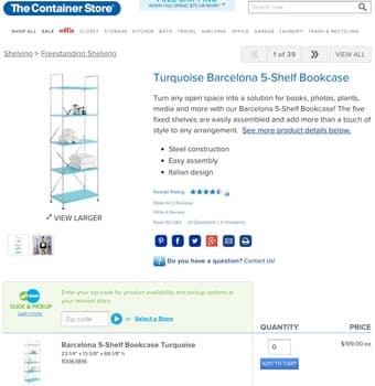 Modern book shelf /kitchen storage shelf unit (Constainer Store) 2