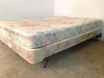 Moving sale - Full size mattress, Box spring and Bed frame - $55 1
