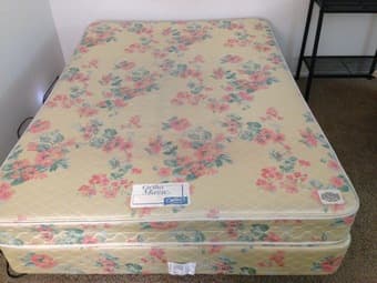 Moving sale - Full size mattress, Box spring and Bed frame - $55 3