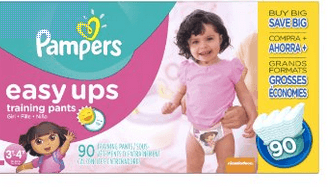 Pampers girls easy-up training pants (3T/4T) 1