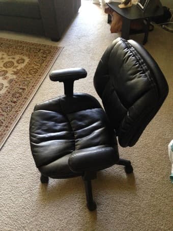 Leather chair 60$ 1