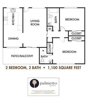 looking for roommate for 2br/2ba apt close to San Antonio Caltrain 1