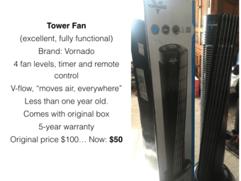 Vornado Tower Fan 1