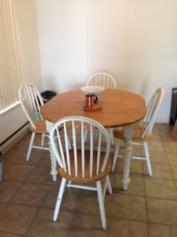 Futon, Dining Table and Chairs, 2 x Dressers for Sale 1