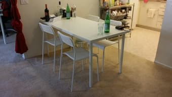 Furniture to go by this weekend (futon, mattress, 55-inch TV, tables.) 1