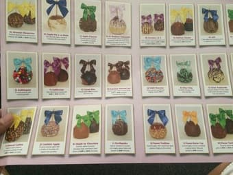 Fancy candy apples- cheerleading fundraiser 1