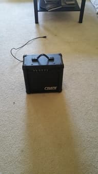 Crate gx-15 guitar amp - 15 watt - 8" $20 obo 2