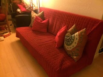 Red Ikea Futon 2