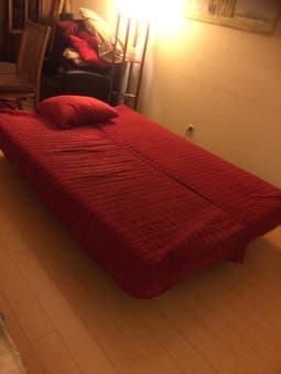 Red Ikea Futon 3