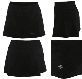 Wilson Women's Core Rush Flare Skirt Black XS NWT 1