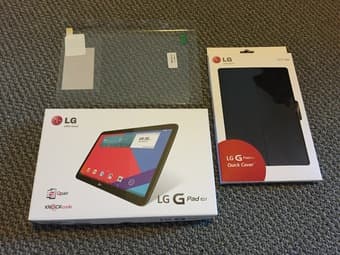 LG G PAD 10.1 tablet LGV700 (NEW) with case + screen protector ($170) 1