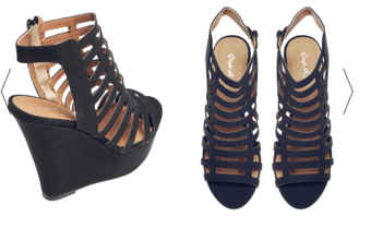 Cage Peep-Toe Wedges $30 2