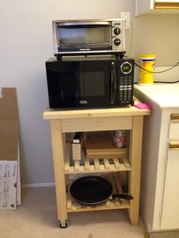 Free Bookcase, End Table and Microwave 1