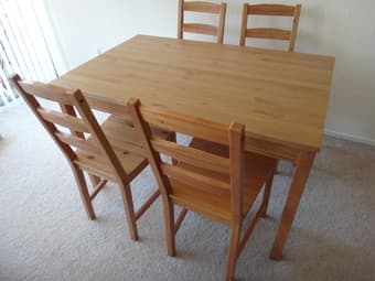 IKEA Table and 4 chairs 1