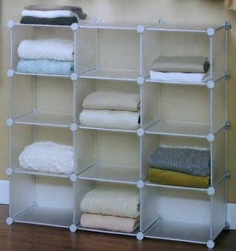 Interlocking 12 Cube closet Organizer Storage $20 2