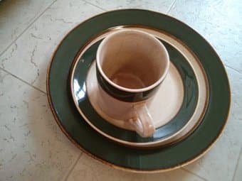 Plates (Big + Small), cups and serving bowl 1
