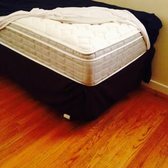 Serta Twin size bed mattress, foundation, frame and wheels $450 2