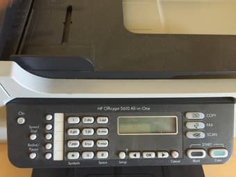 HP OfficeJet Printer 5610 (+ scan, fax, copy) & ink 2
