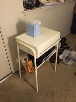 desk, side table, humidifier 2