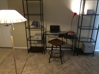 Wall desk and swivel chair for sale 1