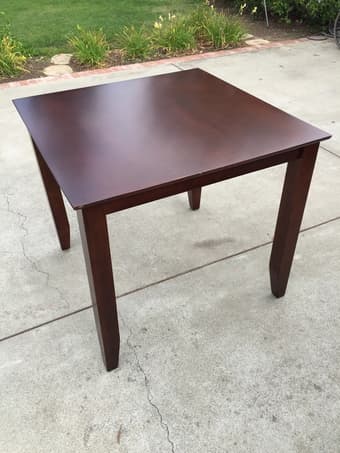 Square Mahogany Kitchen Table $120 1