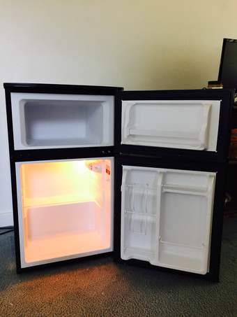 Must go today! GE Black Mini-Fridge like new! 2