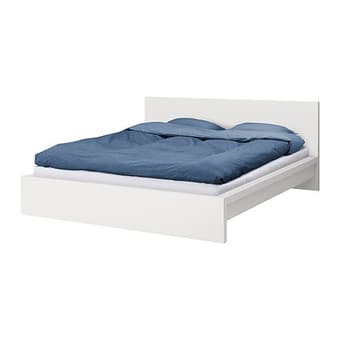 Queen size bed Ikea Malm + matress Ikea Sultan Flokenes  250$ 1