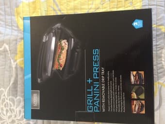 Stainless Steel Grill + Panini Press with 2 year warranty $20 2
