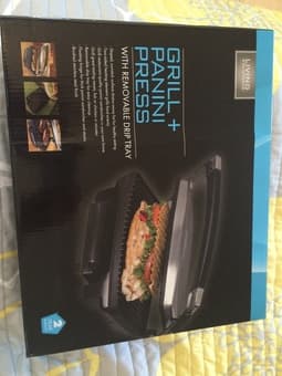 Stainless Steel Grill + Panini Press with 2 year warranty $20 2